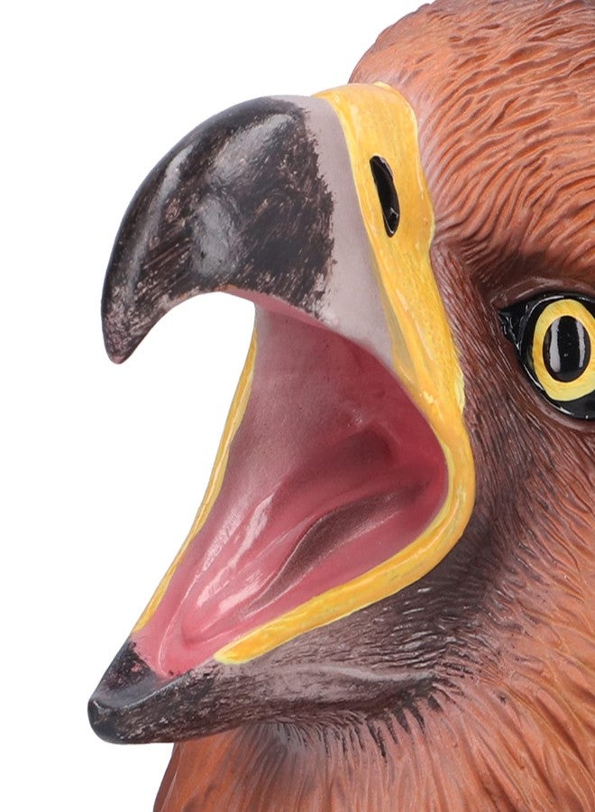 EMUKOEP Bald Eagle Hand Puppet Realistic Open Movable Mouth Interactive Bird Head Hand Puppet - Image 3